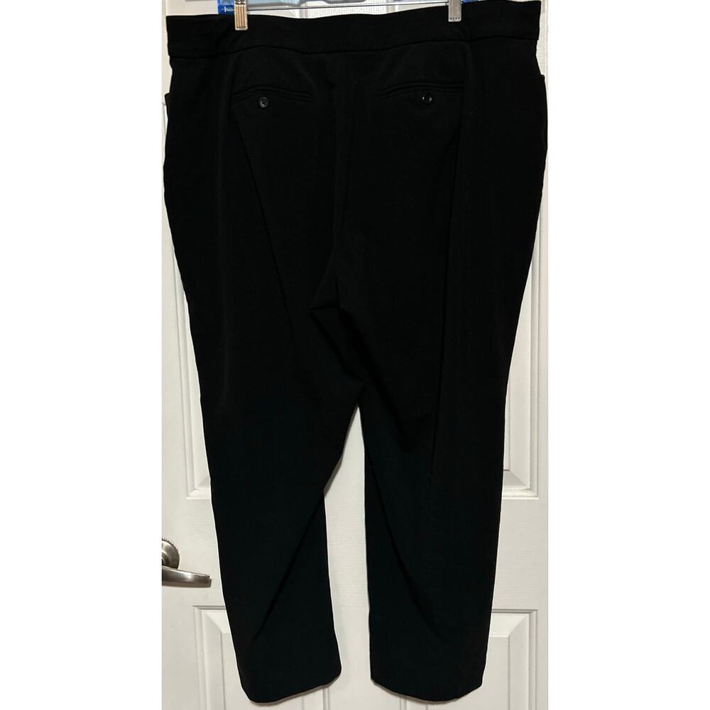 Croft & Barrow Women's Stretch Black Dress Pants Pockets Front & Back Size 20WS - Picture 2 of 6
